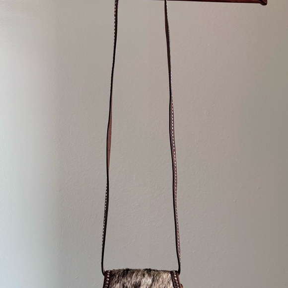 Brighton Leather mini crossbody cowhide bag - Picture 2 of 8